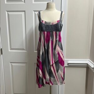 Amanda Wakeley Size 14 Pink and Gray Dress